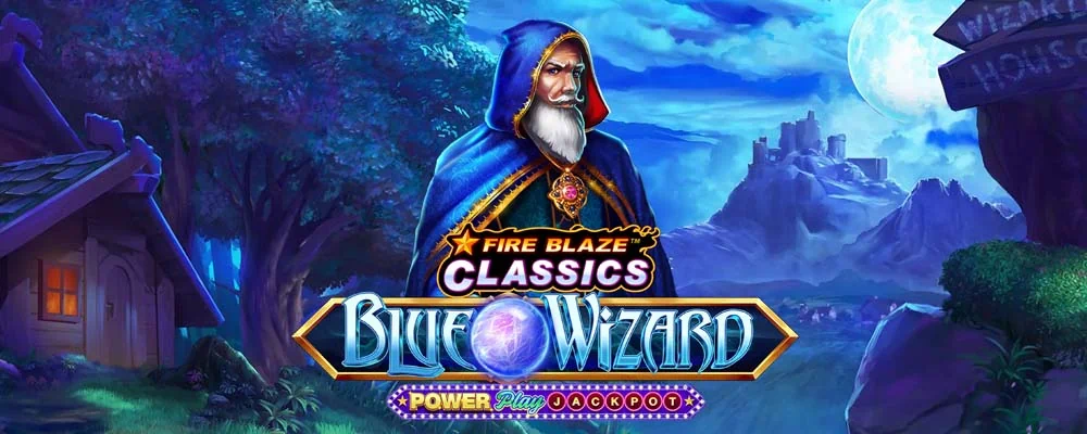 Fire Blaze: Blue Wizard PowerPlay Jackpot Free Slot